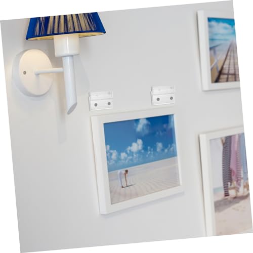 Image of 4pcs Frame Hooks Elegant Picture Hangers for Wall Decor Heavy-Duty Hardware for Easy Picture Hanging for Apartment Aesthetic and Space-Saving