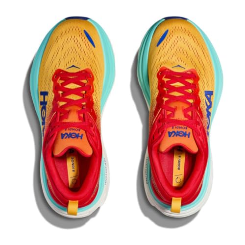 HOKA HOKA ONE ONE Mens Bondi 8 Textile Cerise Cloudless Trainers 10 US