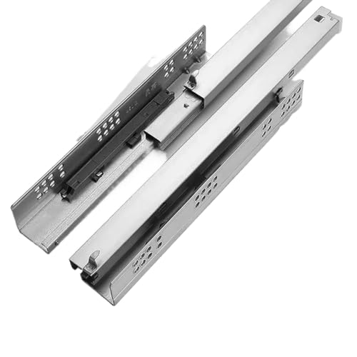 CekoCk Heavy Duty Drawer Runners,Drawer Runners, Drawer Runners,1 Pair Push to Open Drawer Slides or Pull to Open, Full Extension, Load Bearing 100 lbs (Color : Push to Open, Size : 205mm/8in)