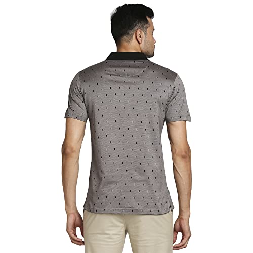 Image of Colorplus Men's Pure Cotton Solid Pattern Classic Fit Polo Neck Half Sleeve Casual T-Shirt