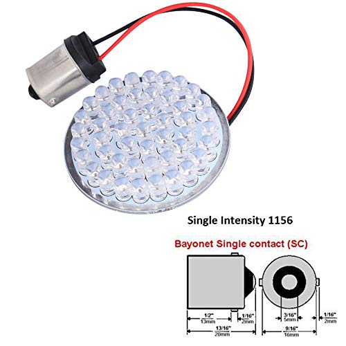 image for LX-LIGHT Pair 2'' Bullet Style Rear Brake Light LED Turn Signal Kit wi