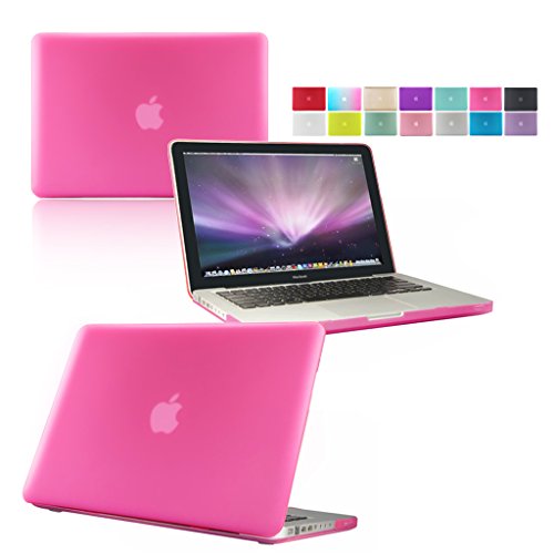 Love My Case Coque rigide caoutchoutée avec chiffon de nettoyage pour Apple MacBook Pro 13