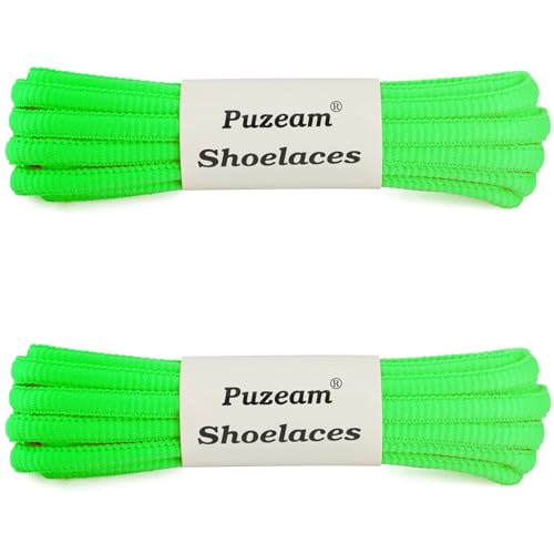 Image of 2 Pairs Oval Athletic Shoelaces 33 Colors 1 /4 inch Half Round Shoe Laces for Sneakers