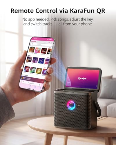 Image of Ikarao Karaoke Machine for Adults, with Lyrics Display Screen, 32GB Karaoke Tablet, 2 Wireless Microphones, Karaoke Speaker with Autotune EQ, Connect TV, Portable Karaoke System for Home Outdoor Party