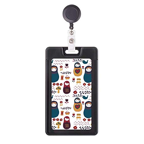 Porte-badge rétractable poupées russes évite la perte de carte accès