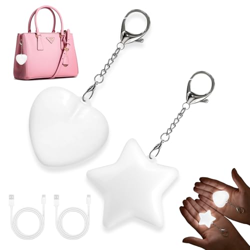 Handtaschenlicht mit Sensor Aufladbar Herz Taschenlicht für Handtasche Tragbare Handtaschenlampe LED Aufladbar Pendeln & Reisen Anhänger Schlüsselanhänger Ostern Geschenke für Frauen Mutter