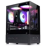 Zalman CUBIX-G Micro-ATX MATX Compact Mini Tower Gaming PC Case, Black
