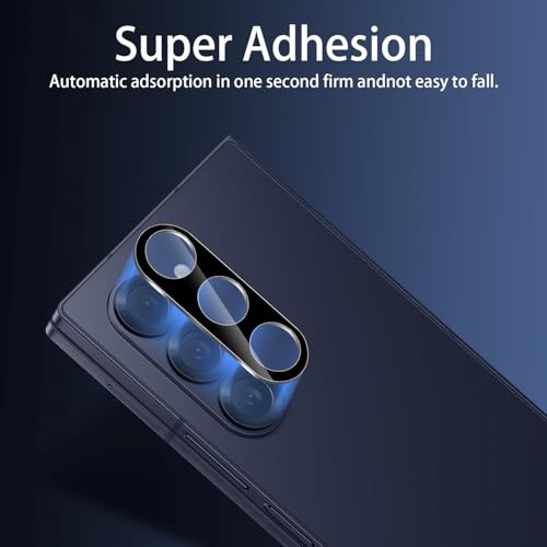 Image of Xmon Back Camera Lens Protector for Samsung Galaxy Z Fold 7 (2 Pack) Premium Camera Glass Protector Guard, Anti-Scratch, Ultra-Clear, Easy Installation