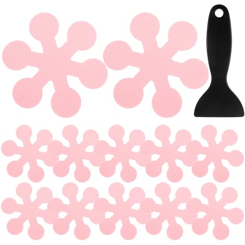 KESYOO 浴槽用滑り止めステッカー 雪の結晶デザイン 防水素材 対策に バスルームや木床にも対応 取り付け簡単で や高齢者の転倒防止に有効