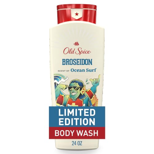 Image of Old Spice Body Wash for Men, Summerdudes, 24 /7 Shower Fresh with Daily Use, Long Lasting Scent, Cleanse & Refresh Skin, VIP Festival Experience, Broseidon with Ocean Surf Scent, 24 oz