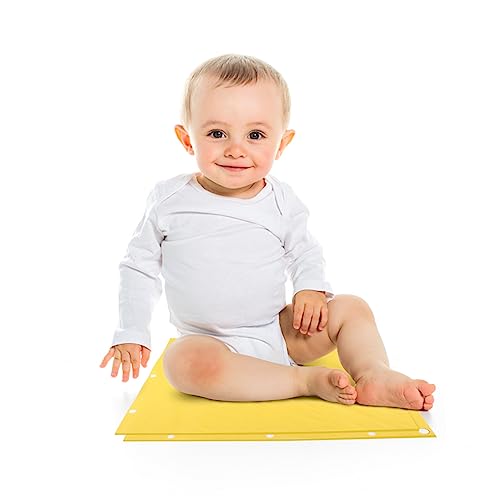 TOYANDONA 1Pc Kruipmat Vloerkleed Peuter Tapijt Kids Gewatteerde Speelkleed Oefening Vloermat Baby Mat Puzzel Oefenmat Silicagel Geel Comfortabel Tapijt Dikker Vloerkleed Baby Tapijt - Afbeelding 8
