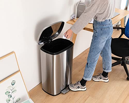Fdw SWL-TC-ST13-FDW 13 Gallon/50 L Garbage Can Kitchen Trash Can thumb #5