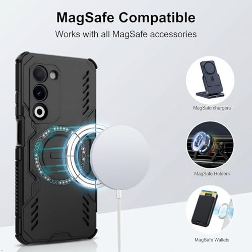 Image of ShieldTech Back Cover Case for Oppo A5 5G | 360 Protection Mobile Phone Case Mag-Safe | Camera Protection | Oppo A 5 5+g Back Cover | Oppo A5 5G - Black TPU+PC