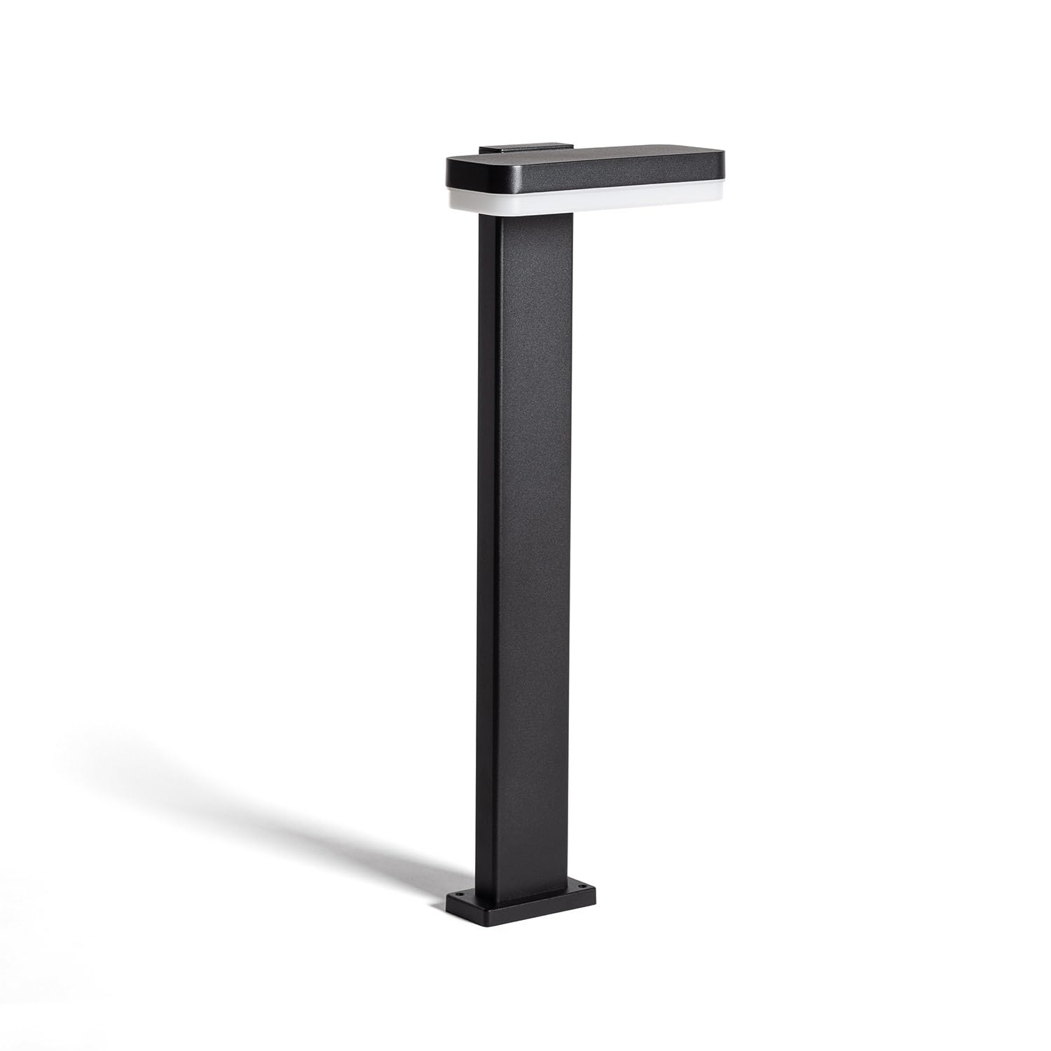 LEDKIA Baliza Exterior LED 50cm 10W Aluminio Mirto Negro Negro