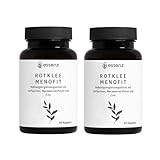 ESSENZ - Rotklee MenoFit 2x60 Kapseln - Natürliche Kapseln mit Rotklee-Extrakt & Maca-Wurzel-Pulver. Zur Unterstützung des Wohlbefindens in den Wechseljahren