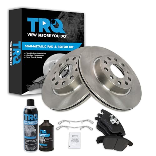 TRQ Front Brake Pad & Rotor Kit for Audi VW
