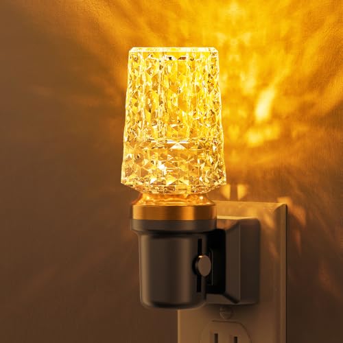 Image of L LOHAS LED Amber Night Light,Yellow Nightlight,Dimmable 100LM,Light Sensor