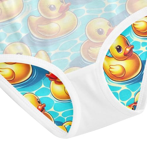 Rubber Ducks Swiming Pool Underwear Toddler Girl, Kids Underwear, 2T–8 Years4