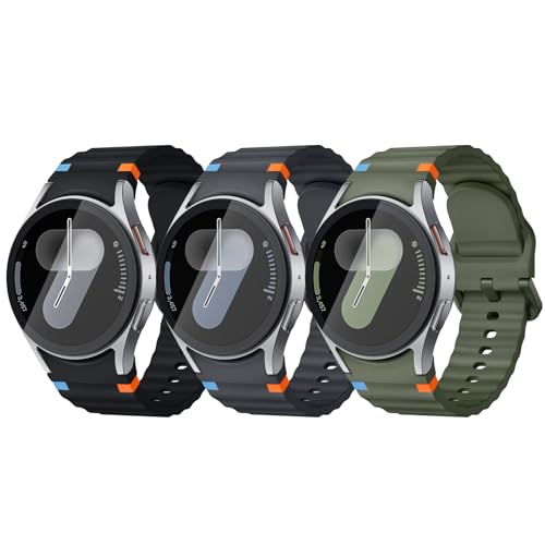 Image of Acextro 3 Pack Sport Band Compatible for Galaxy Watch 7 Bands 44mm 40mm
