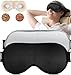 Dry Eye Mask Moist Heat Eye Compress(2 Packs), TOPOINT Microwave Heated Eye Mask for Dry Eyes, Flaxseed Cassia Seed Sleeping Mask