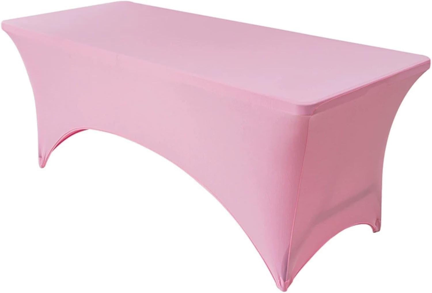 KIJyfgTR Spandex Rectangular Tablecloth, Designed For Weddings And Birthdays, Fitted Style(Pink,6FT 183x76cm)