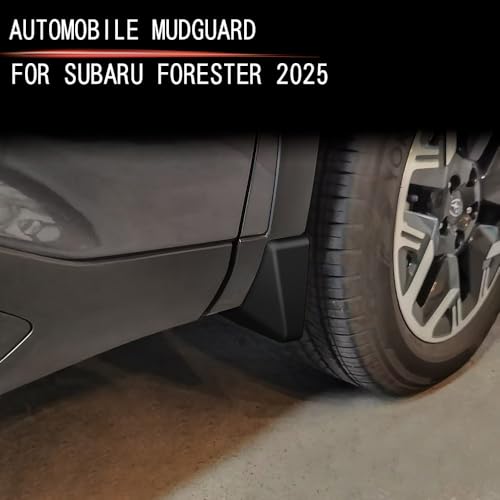 Image of Mud Flaps Splash Guards for Subaru Forester 2026 2025, Exterior Accessories Front and Rear Mud Guards 4PCS No Drilling Heavy Duty Fender Mudguards Kit with Hardware Accessories, Black