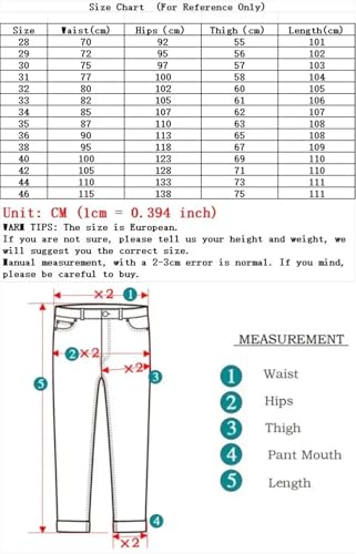 Men's Plus Size Spring Autumn Elastic Business Casual Jeans Classic Straight Denim Trousers 5