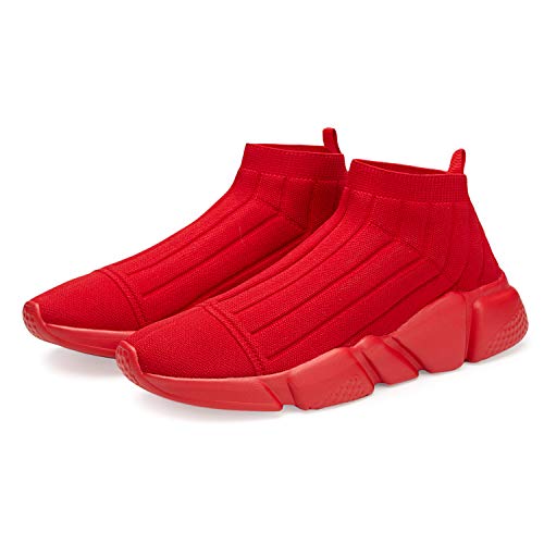 Image of Casbeam Men's Running Knit Comfortable Lightweight Breathable Casual Sports Shoes Fashion Sneakers Slip-On Walking Shoes