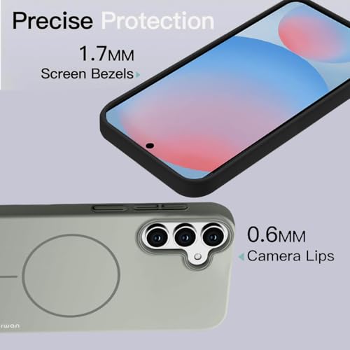 Image of KARWAN️Magnetic Ultra Slim-Fit Back Case Cover for Samsung Galaxy A55 |Hard PC Case Cover| Ultra-Thin & Light Weight with [Ultra Premium Feel] Case for Samsung Galaxy A55 (Grey)