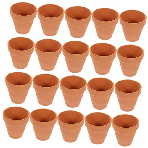 VICASKY 20pcs Mini Terracotta Pots for Succulent and Cactus Planting Drainage Nursery Planters for and Craft Projects