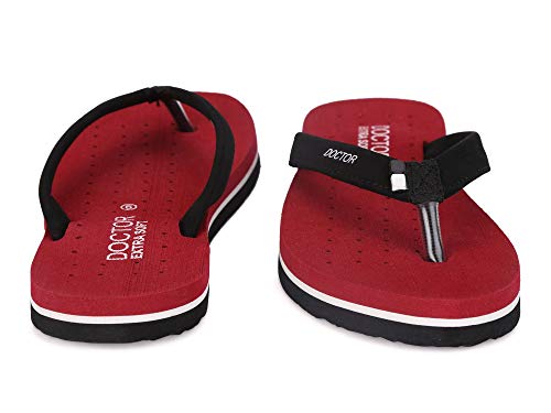 Image of DOCTOR EXTRA SOFT House Slipper for Women's Care Dr Orthopaedic Super Comfort Fitting Flat Cushion Chappal Flip-Flop for Ladies & Girl's