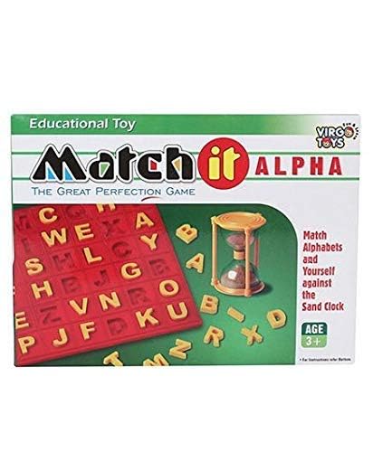 TOYSCAPE Match It Alpha | Alphabet Matching Puzzle | Classic Learning & Matching Game for Kids 3+ TOYSCAPE Match It Alpha | Alphabet Matching Puzzle | Classic Learning & Matching Game for Kids 3+