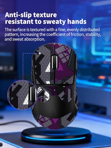 For Logitech G PRO X Superlight 2 DEX Protector de Mouse Gris Púrpura miniatura 3