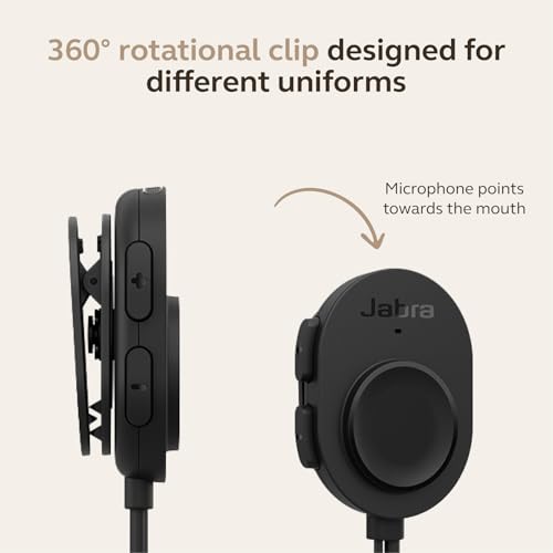 Jabra Perform 10 Wired PTT Earpiece with in-Line Clip-On Noise-Cancelling Microphone, Android Devices Only, Works with Walkie Talkie app in Microsoft Teams, Zello and Zebra, USB-C Connectivity, Black - image 7