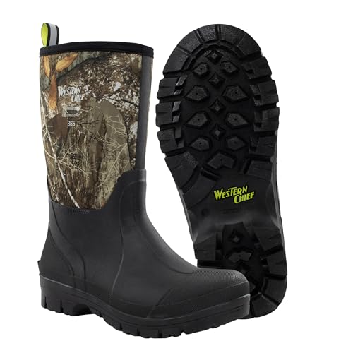 Image of Western Chief Unisex 365 Neoprene Cold Weather Boots for Men and Women | Waterproof rubber with insulated lining, anti-slip outsole, comfort insole, ankle, mid and tall snow boot for outdoor wear