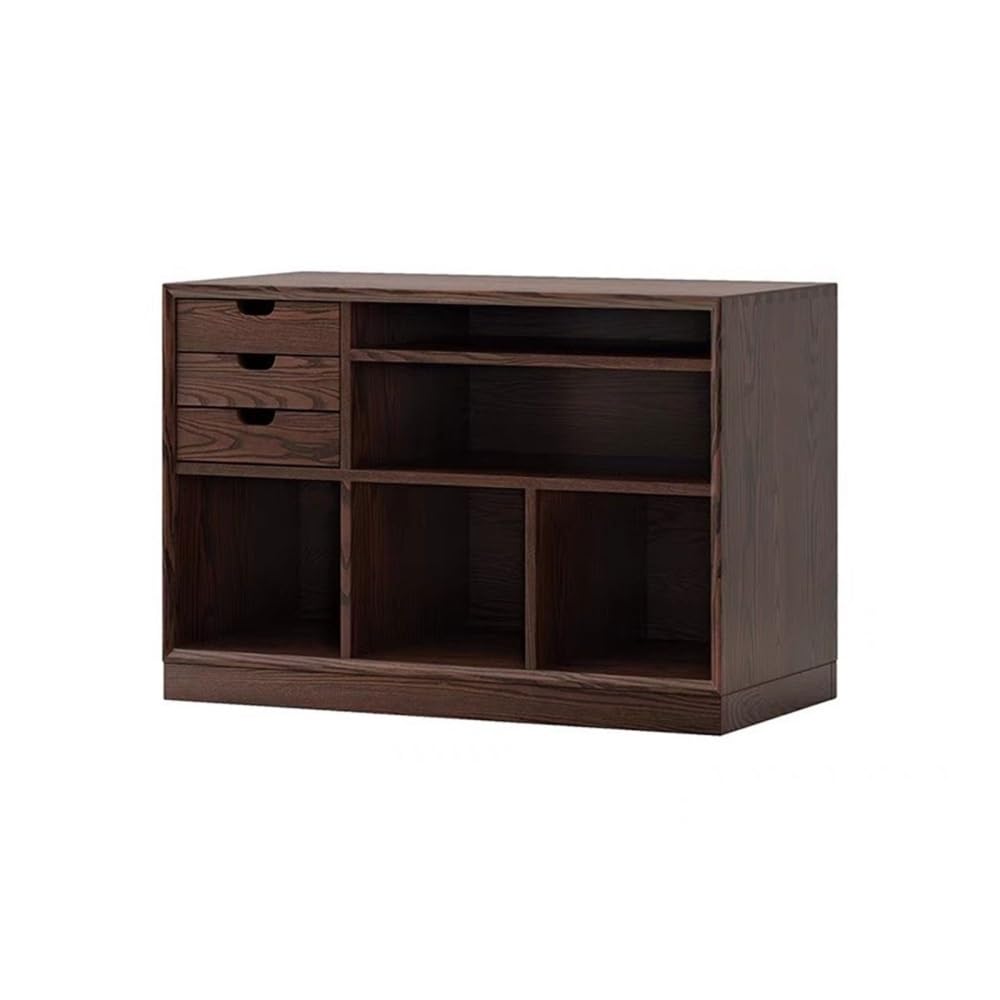 RYUQW3RE Cd Storage Rack Multi-functional Wooden Vinyl Record Rack Floor Standing with Drawer for CD Albums Books Magazine