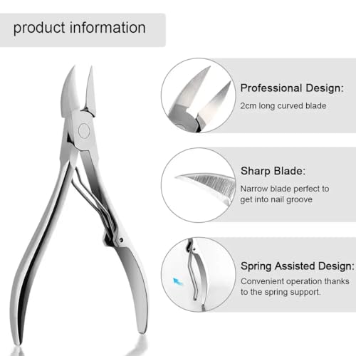 JTUYPT Cortauñas para Perro y Gato de Medical Acero Inoxidable para Mascotas Medianas y Pequeñas Alicates Uñas Profesionales para Mascotas Perros Gatos Conejas Desinfección a Alta Temperatura - imagen 4