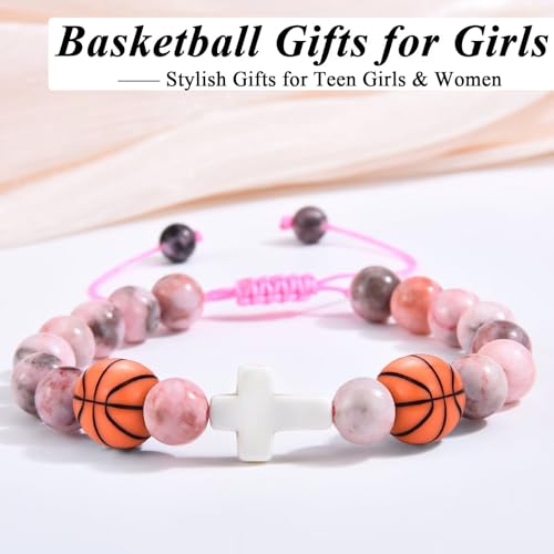 Image of Softball Volleyball Basketball Soccer Gifts for Girls Bracelets for Teen Girls Team Gifts Birthday /Christmas /Graduation Gifts
