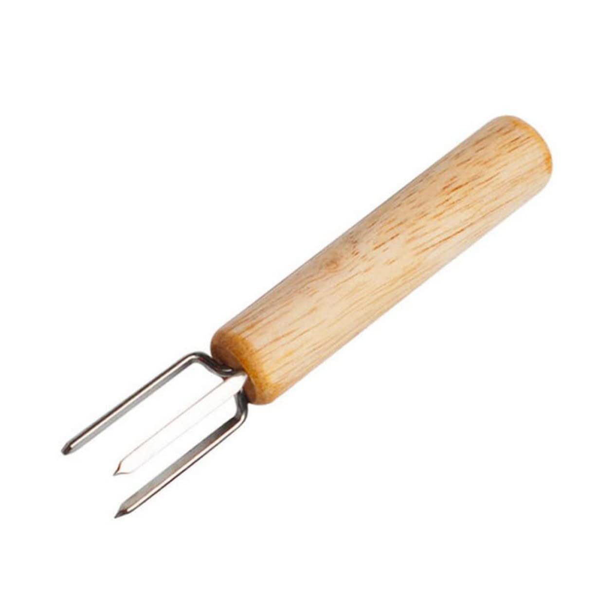 BESPORTBLE Ergonomic Wooden Handle Bbq Corn Forks 5 Pack for Clean Corn Eating Experience