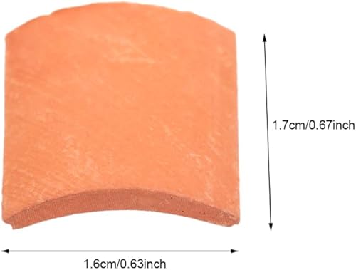 Miniatura 5 de Vaguelly Juego de 80 piezas de mini ladrillos de techo, 116 de ladrillos rojos pequeños, modelo miniatura, ladrillos de cemento, casa de muñecas de