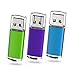 Produktbild USB-Sticks 64GB, TOPESEL 3 Stück USB 2.0 Speicherstick USB-Flash-Laufwerk Flash Drives Memory Sticks (Grün Lila Blau)