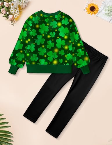 Image of Girls Clothes, Girls Outfits Tie Dye Sweatshirt Tops and Leggings Sweatpants 2 Piece Fall Winter Clothes Set 6-16T