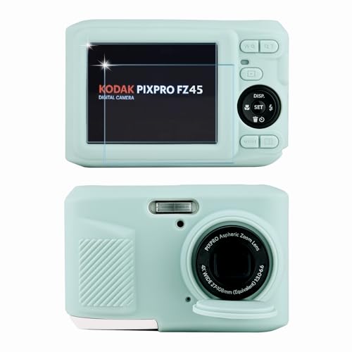 Funda silicona para cámara Kodak PIXPRO FZ45 verde menta miniatura 1