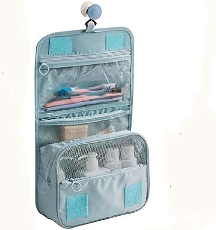Cosmetic bag portable travel folding cosmetic hook organizer waterproof Oxford cloth image 5