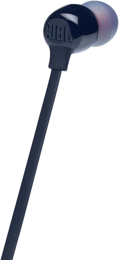 JBL Tune 125BT Wireless In-Ear Headphones, Pure Bass Sound, Lossless 5.0 Bluetooth, 16H Battery, Magnetic Cable, Multi-Point Connection, Voice Assistant, 3-Button Remote with Mic - Blue, JBLT125BTBLU