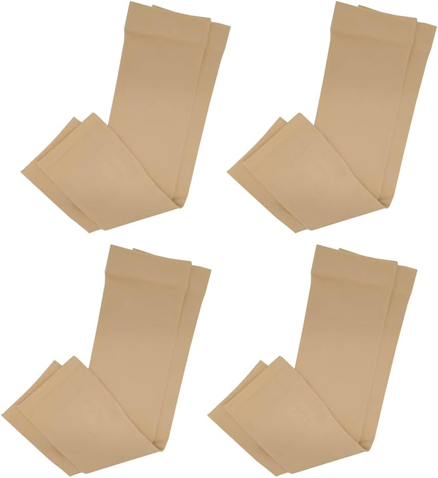 4-Pairs UPF 50+ Cycling Arm Sleeves UV Protection Anti-Slip Thin Breathable Summer Arm Sleeves