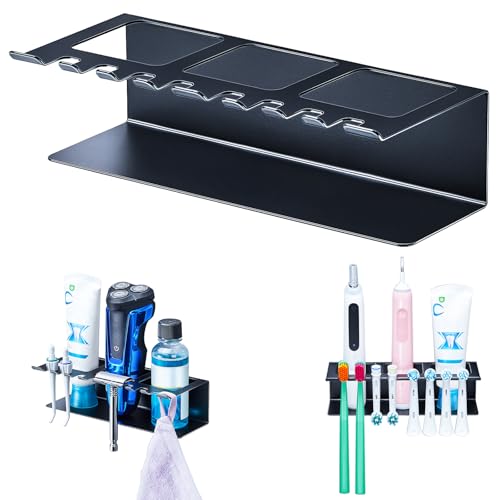 YYBO Porte Brosse à Dents Mural, Support Brosse a Dent Electrique, Support de Tête De Brosse a Dents, Porte Brosse à Dents Electrique & Dentifrice Support Rasoir pour...