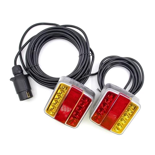 Feu arrière remorque 12V universel avec câble 10m et 18 LED pour signalisation