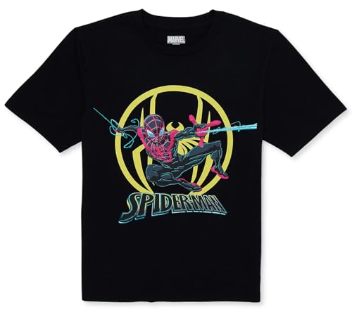 Marvel Boys' Spiderman Miles Morales Spider-Verse T-Shirt4