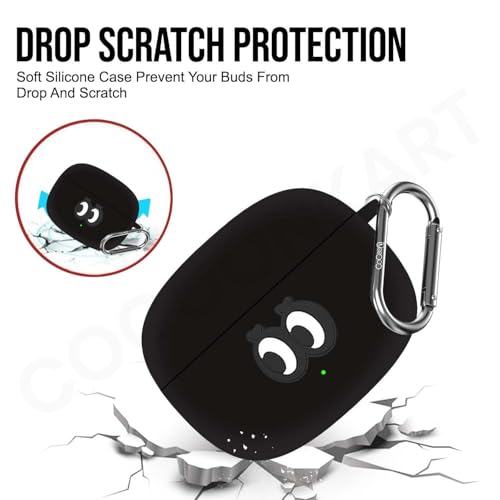 Image of Soft Silicone Case Cover for OnePlus Nord Buds 4 Pro (Black Eye)
